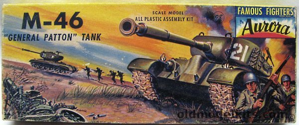 Aurora 1/48 M-46 General Patton Tank (M46), 301-98 plastic model kit